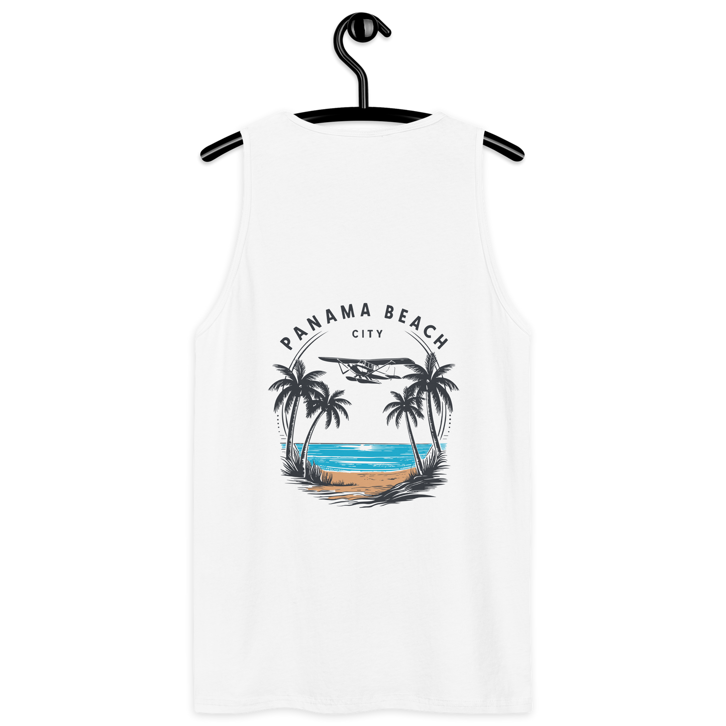 Skyline to Shoreline: Panama City Beach Men’s Premium Tank Top