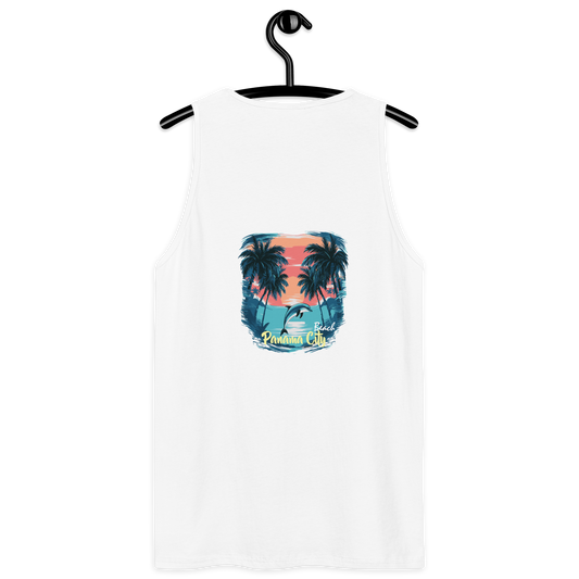 Sunset Splash: Panama City Beach Men’s Premium Tank Top