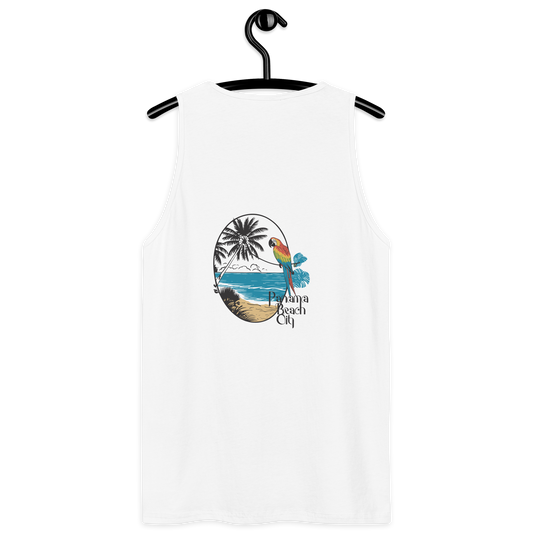 Parrot Perch: Panama City Beach Men’s Premium Tank Top