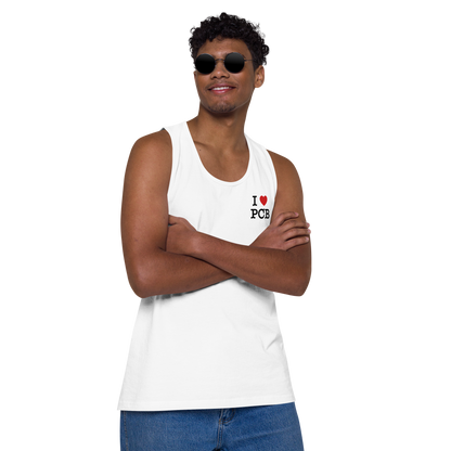 Tropical Canopy: I Love PCB Men’s Premium Tank top