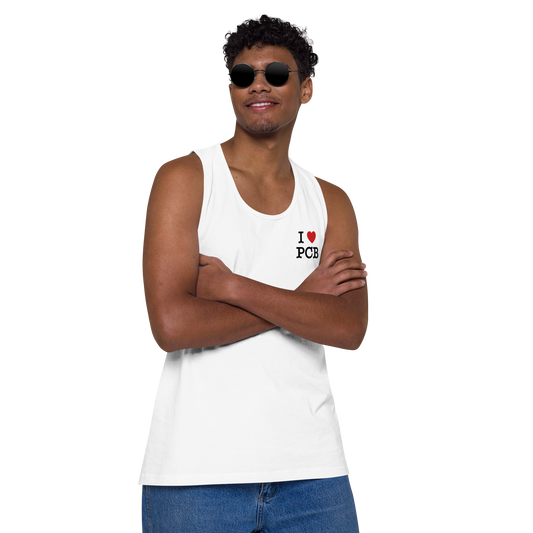 Tropical Canopy: I Love PCB Men’s Premium Tank top