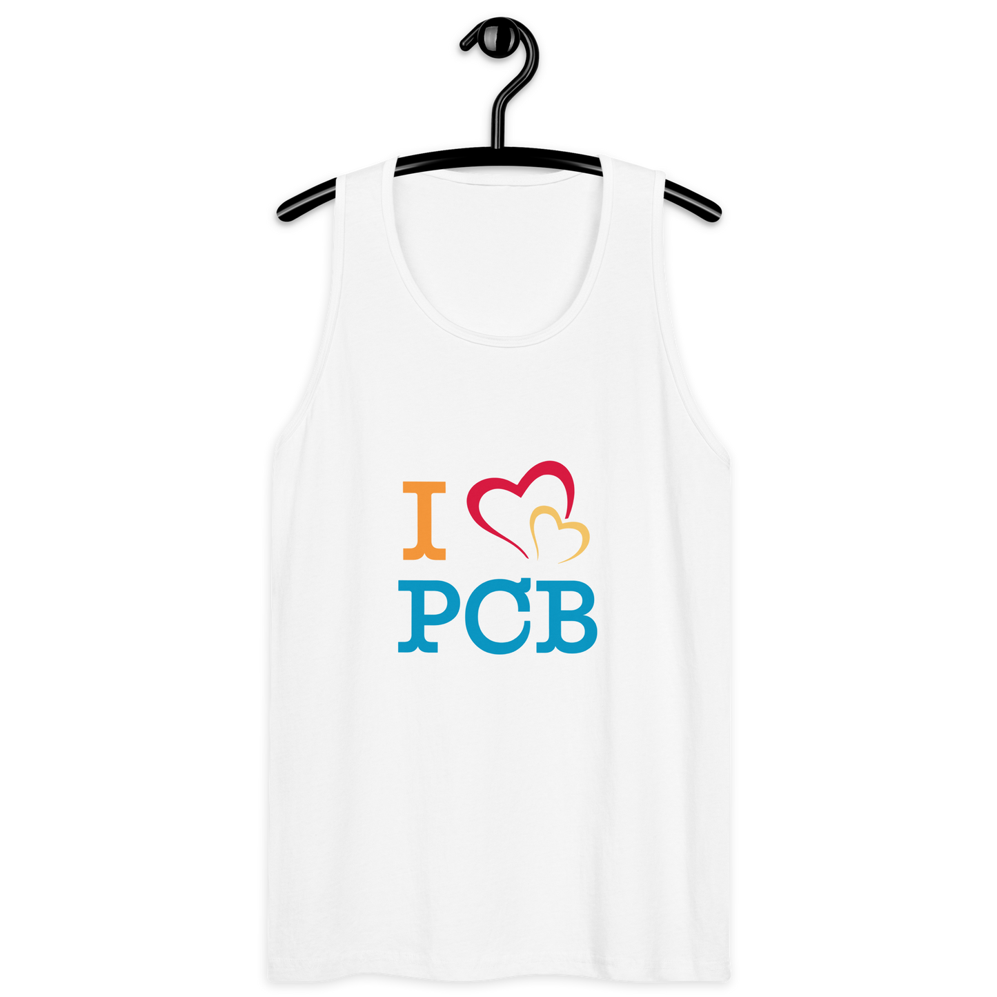 I Love PCB Front Design Men’s Premium Tank Top