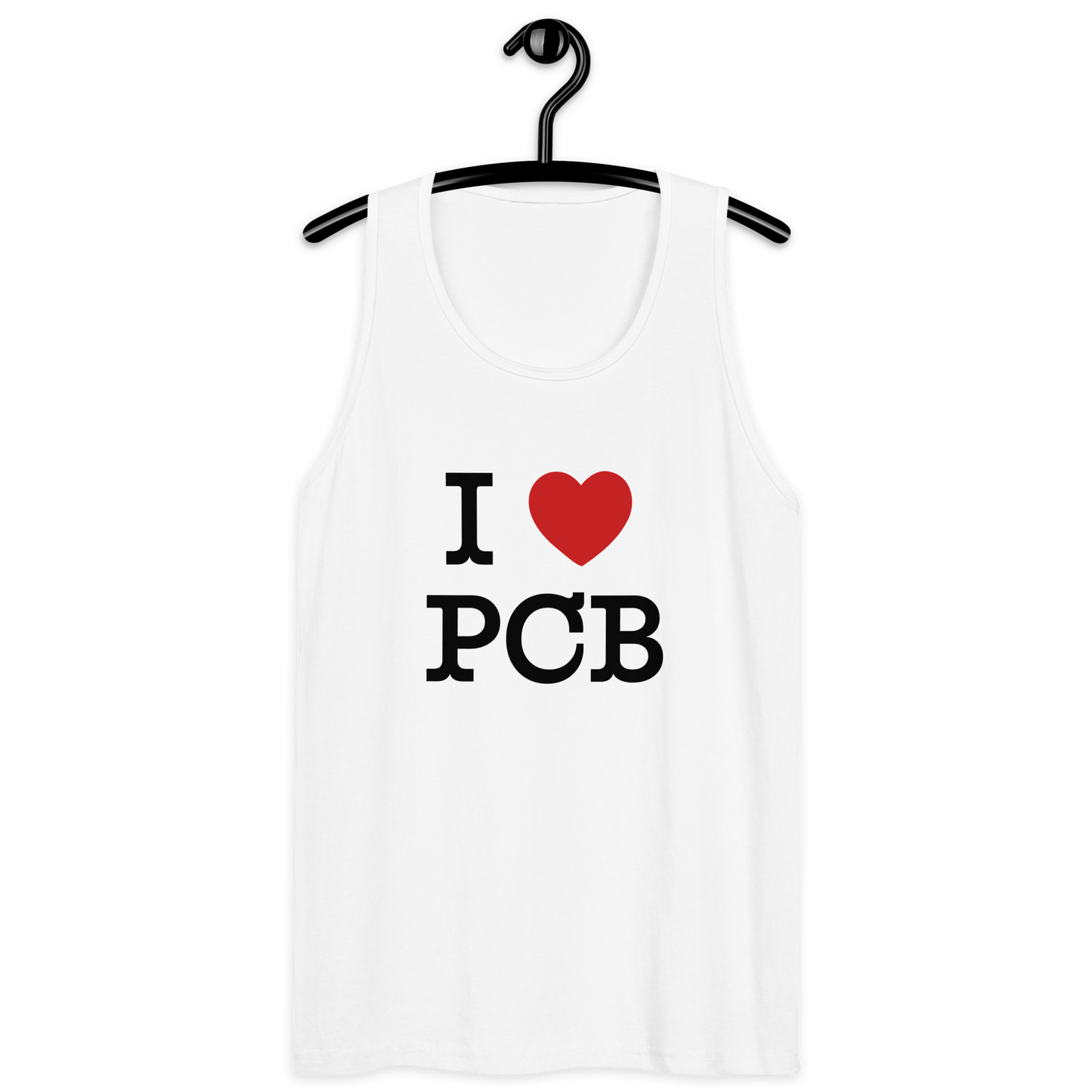 I Love PCB Front Design Men’s Premium Tank Top