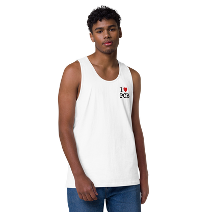 Tropical Canopy: I Love PCB Men’s Premium Tank top