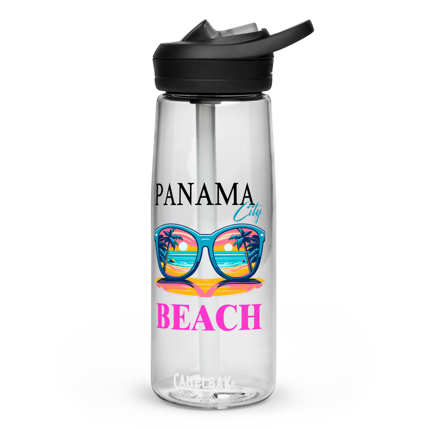 Beach Shades: Panama City Beach Sports Water Bottle