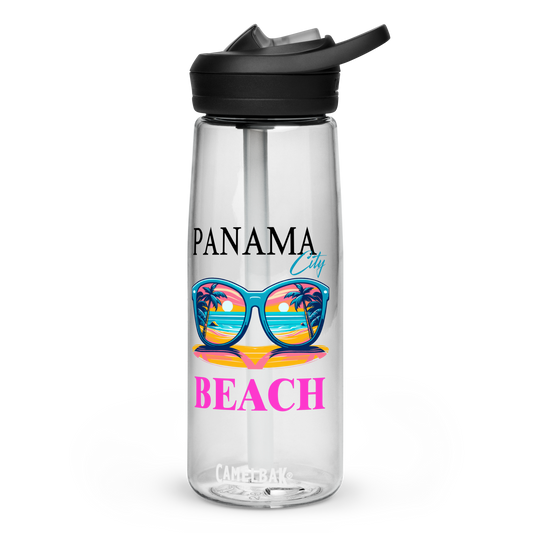 Beach Shades: Panama City Beach Sports Water Bottle