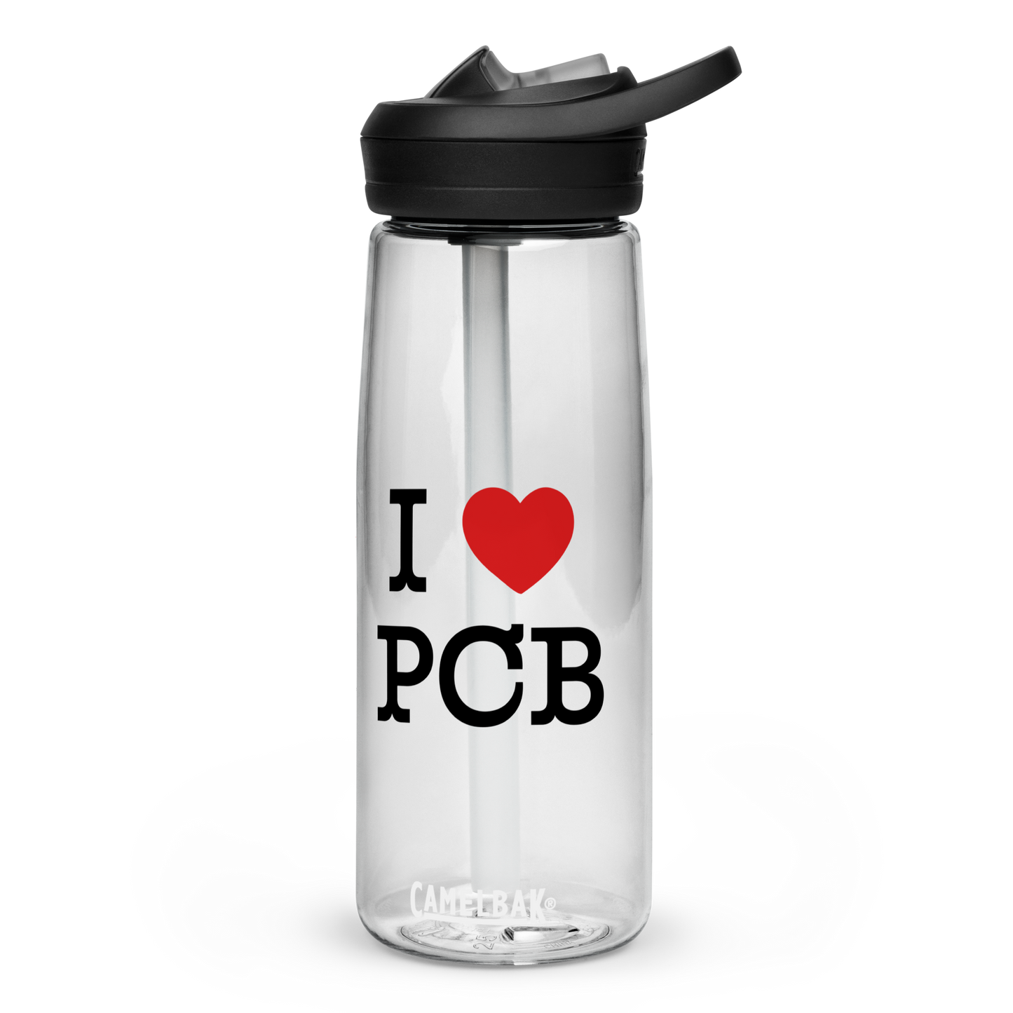 I Love PCB Sports Water Bottle