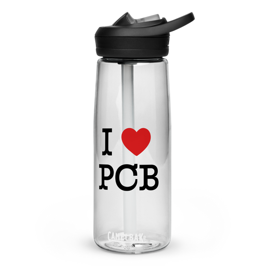 I Love PCB Sports Water Bottle