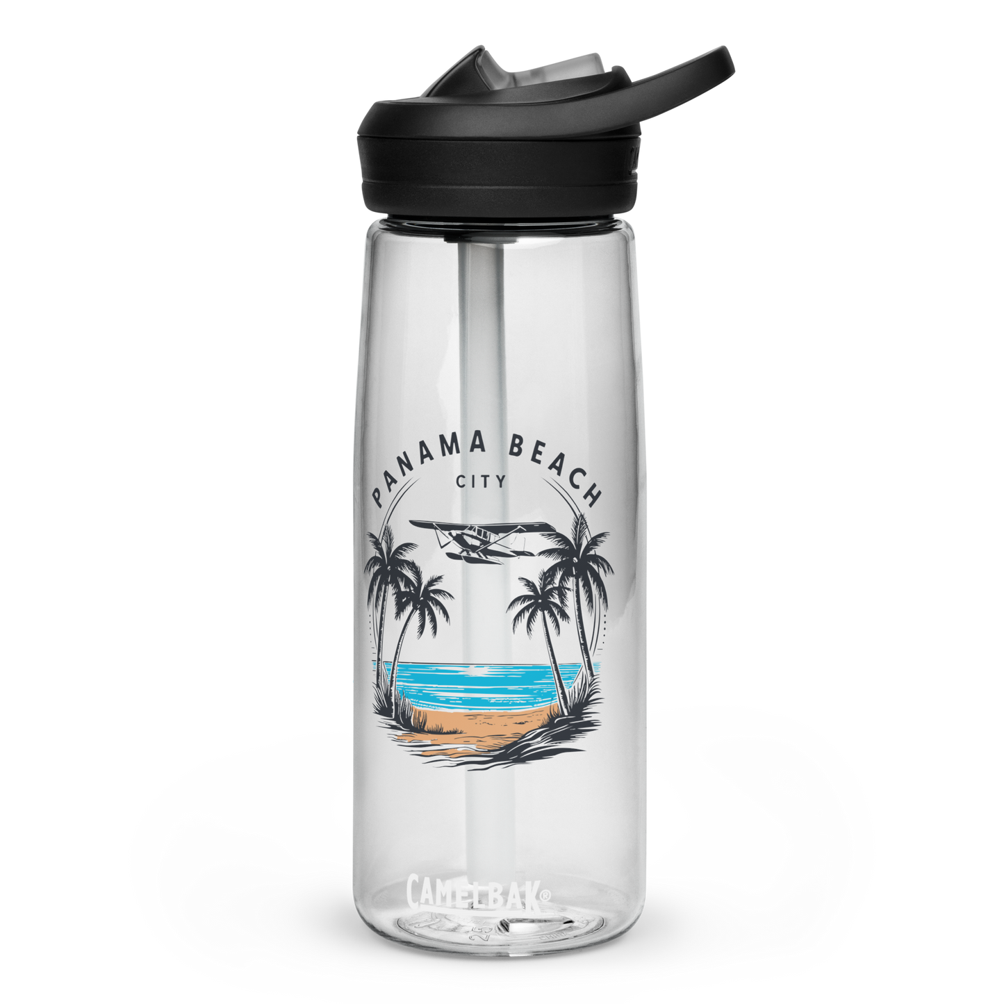 Skyline to Shoreline: Panama City Beach Sports Water Bottle