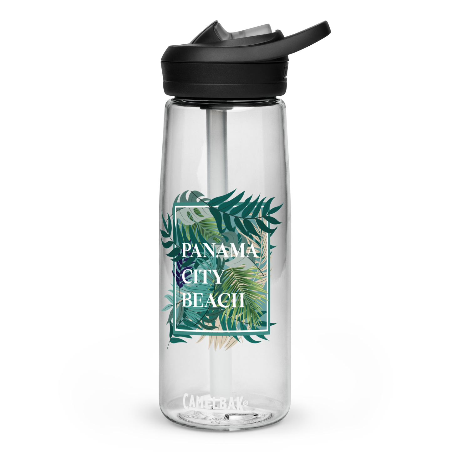 Tropical Canopy: Panama City Beach Sports Water Bottle