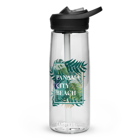 Tropical Canopy: Panama City Beach Sports Water Bottle