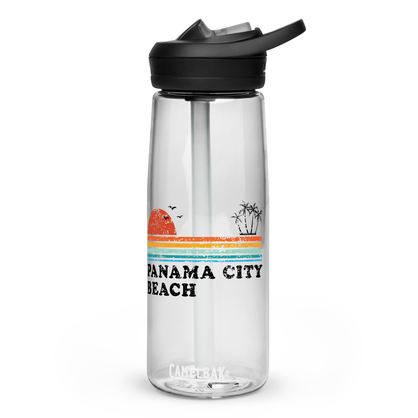 Sunset Streaks: Panama City Beach Sports Water Bottle