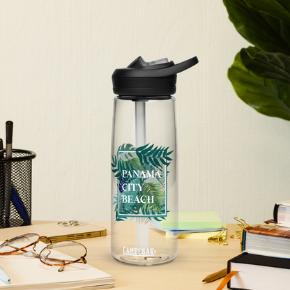 Tropical Canopy: Panama City Beach Sports Water Bottle