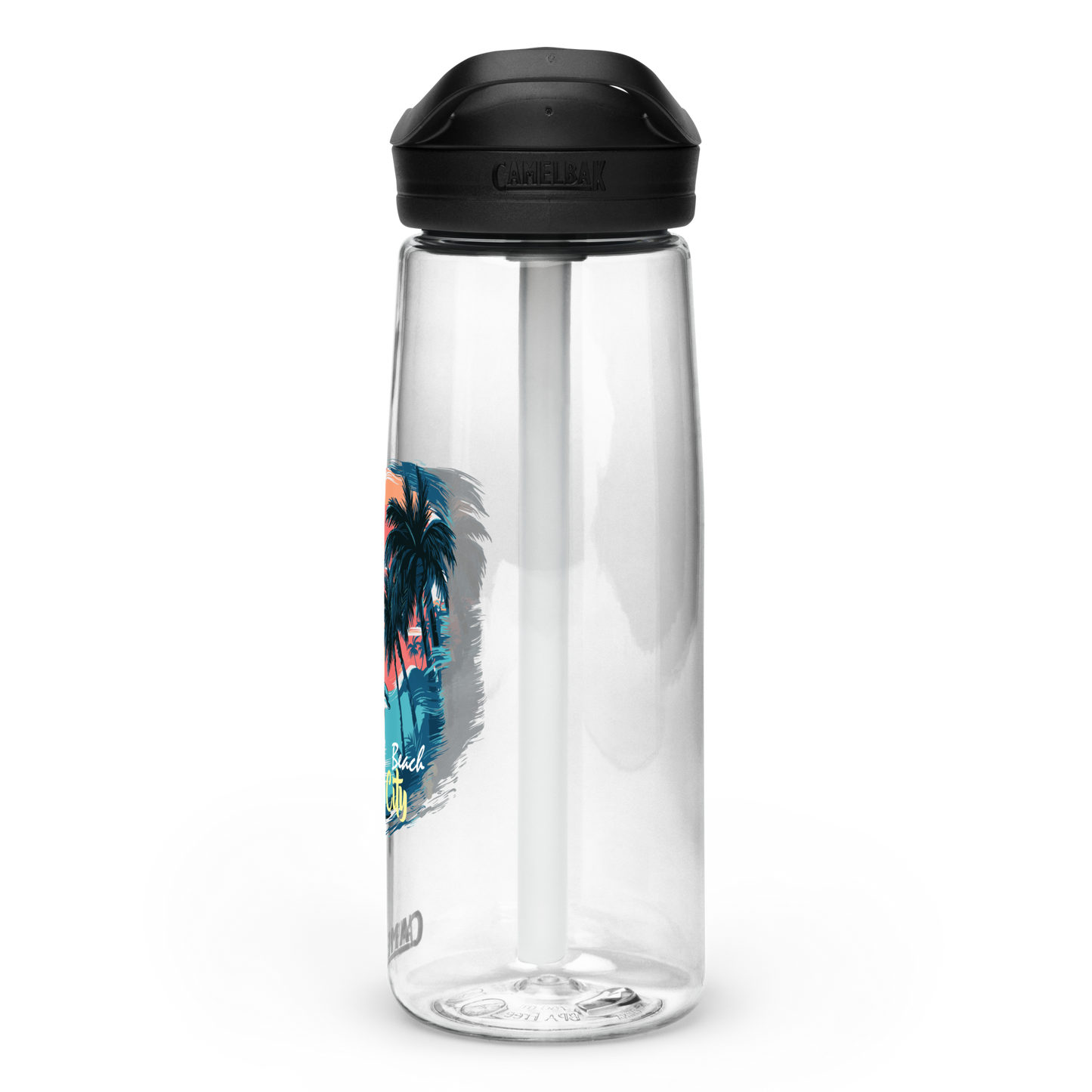 Sunset Splash: Panama City Beach Sports Water Bottle