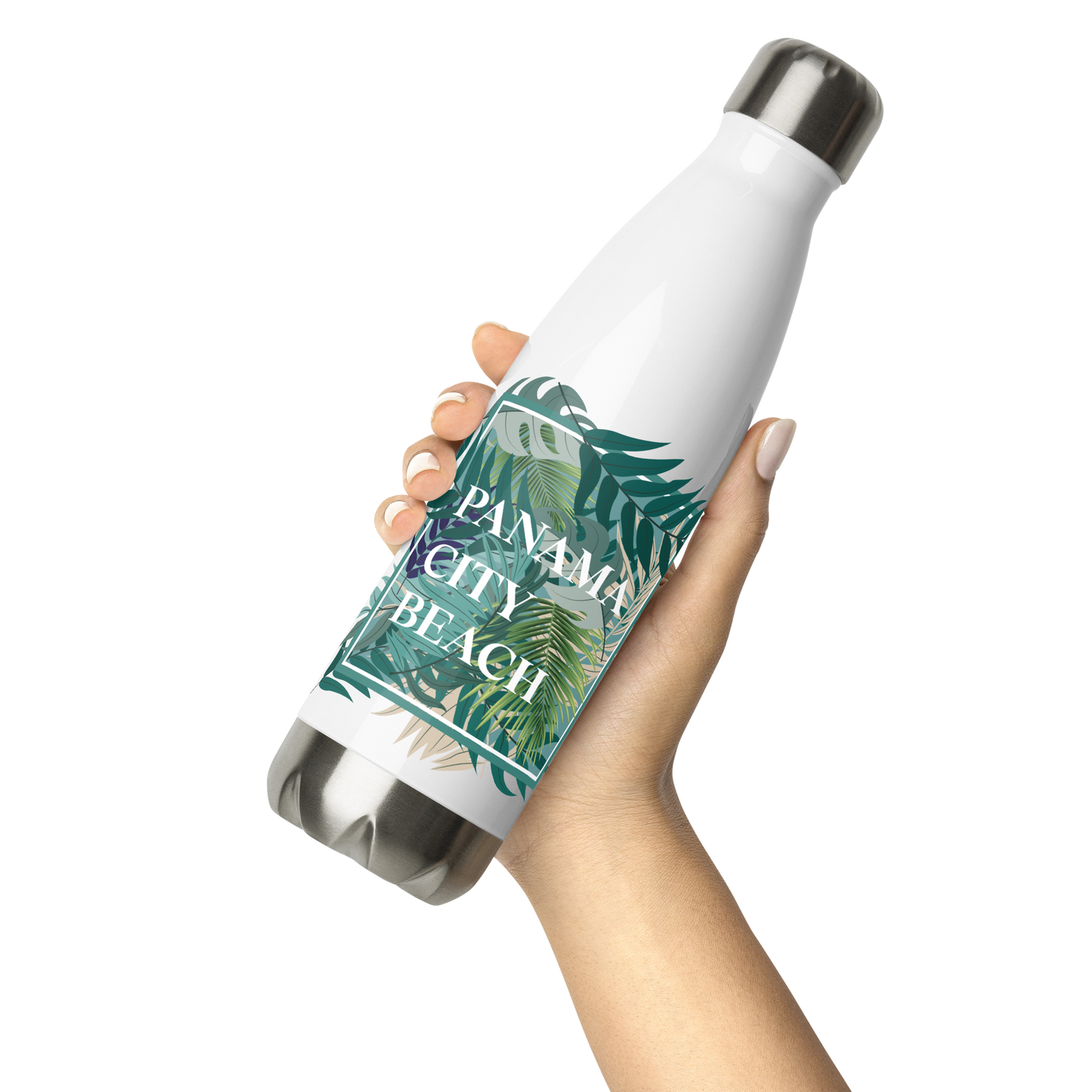 Tropical Canopy: Panama City Beach Stainless Steel Water Bottle
