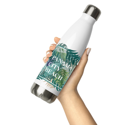 Tropical Canopy: Panama City Beach Stainless Steel Water Bottle