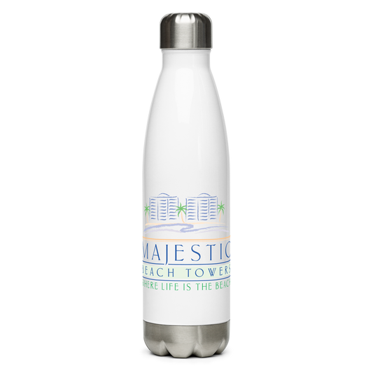 Majestic Beach Resort PCB Design Stainless Steel Water Bottle