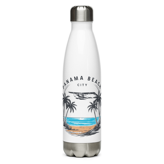 Skyline to Shoreline: Panama City Beach Stainless Steel Water Bottle