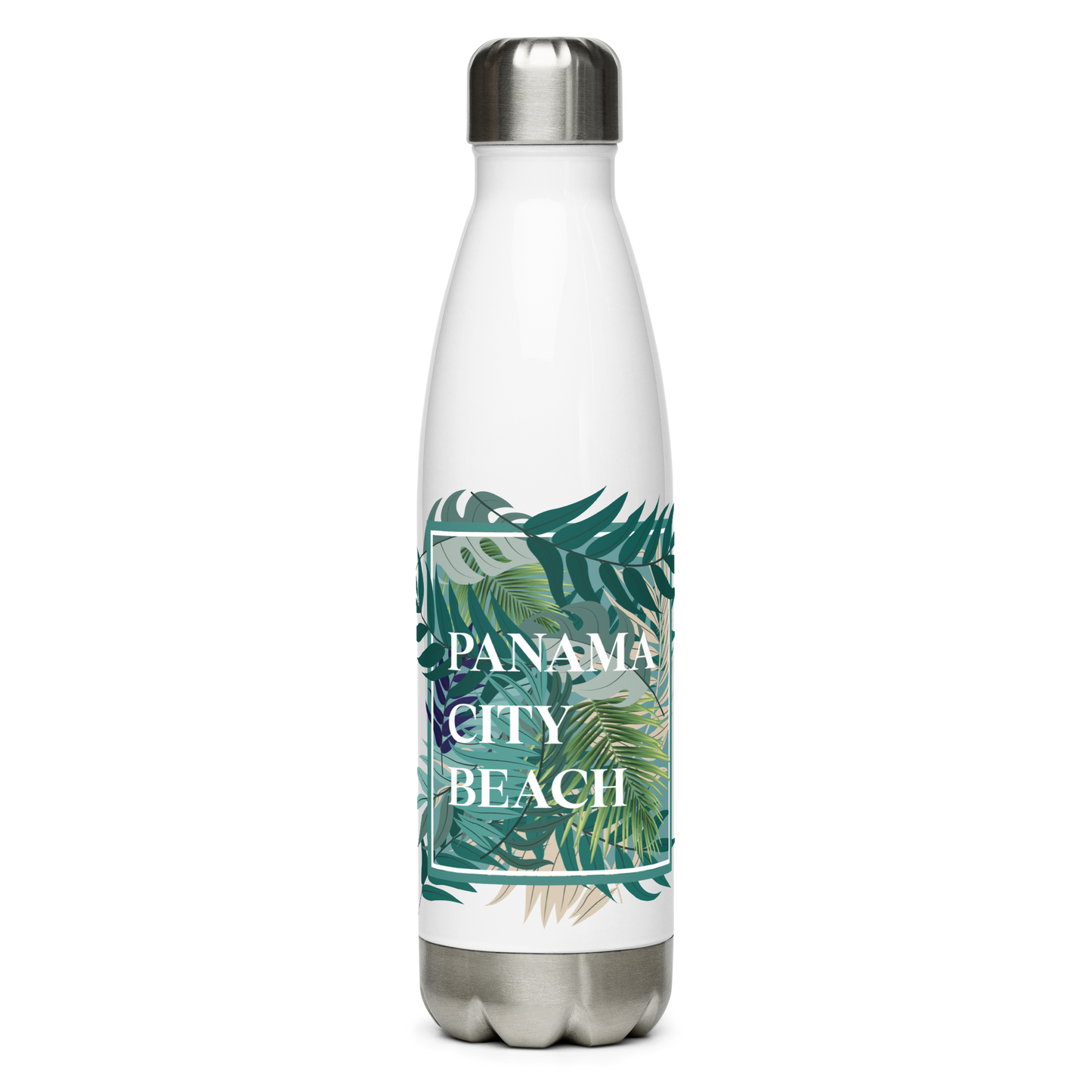 Tropical Canopy: Panama City Beach Stainless Steel Water Bottle