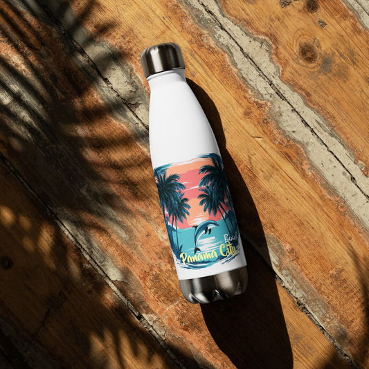 Sunset Splash: Panama City Beach Stainless Steel Water Bottle