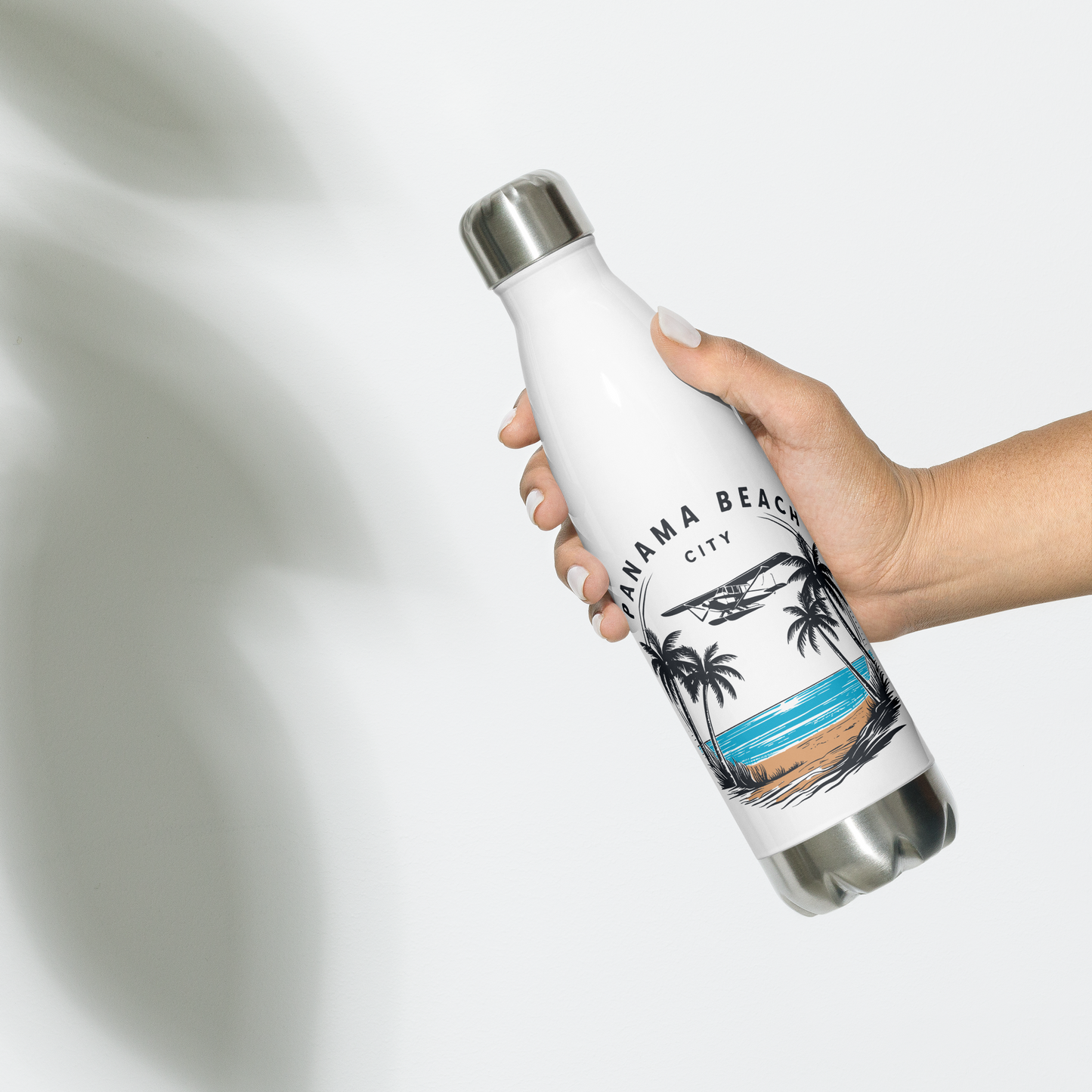 Skyline to Shoreline: Panama City Beach Stainless Steel Water Bottle