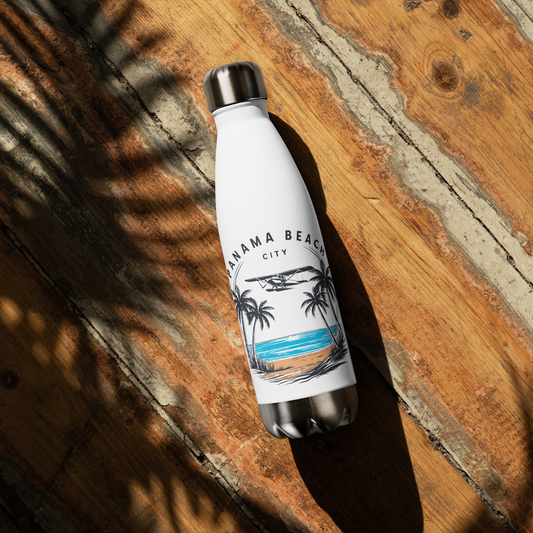 Skyline to Shoreline: Panama City Beach Stainless Steel Water Bottle