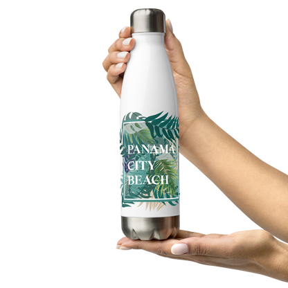 Tropical Canopy: Panama City Beach Stainless Steel Water Bottle