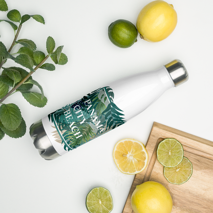 Tropical Canopy: Panama City Beach Stainless Steel Water Bottle