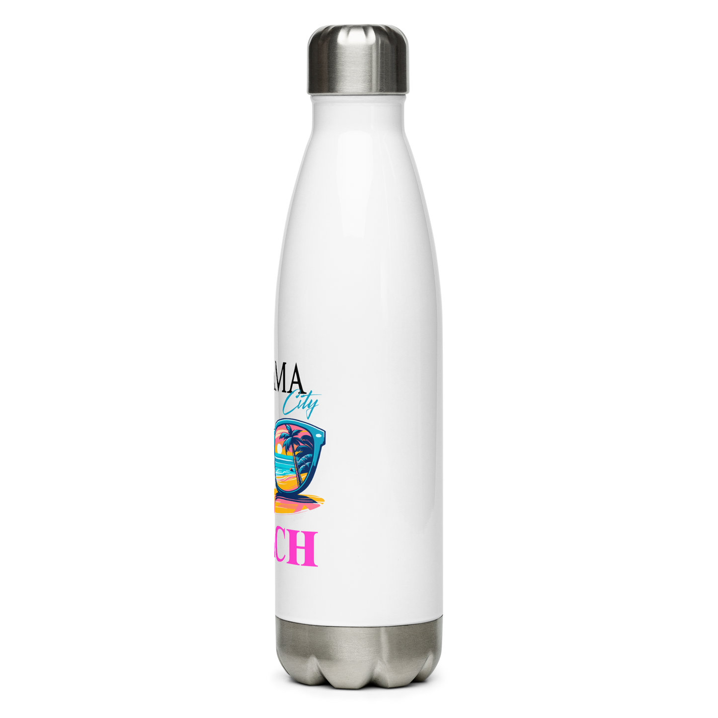 Beach Shades: Panama City Beach Stainless Steel Water Bottle