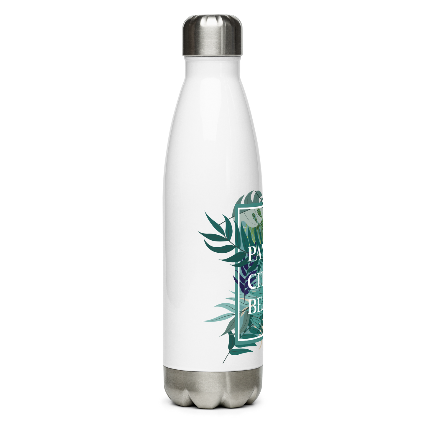 Tropical Canopy: Panama City Beach Stainless Steel Water Bottle