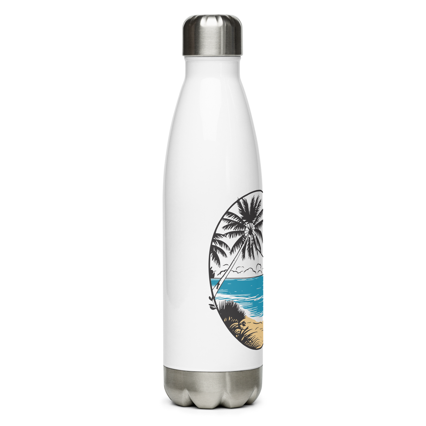 Parrot Perch: Panama City Beach Stainless Steel Water Bottle