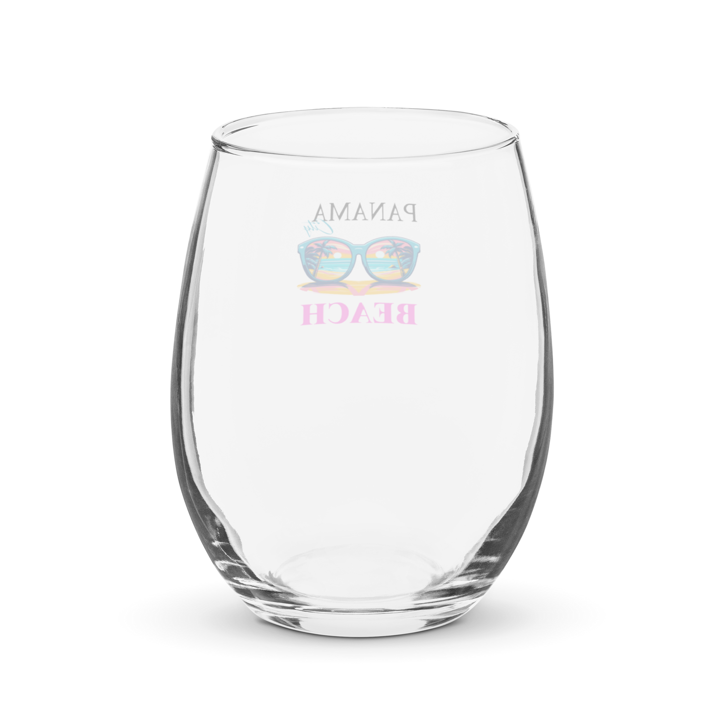 Beast Shades: Panama City Beach Stemless Wine Glass