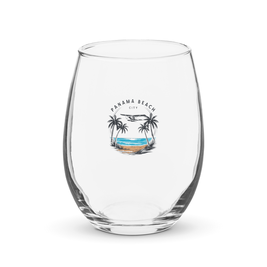 Skyline to Shoreline: Panama City Beach Wine Glass