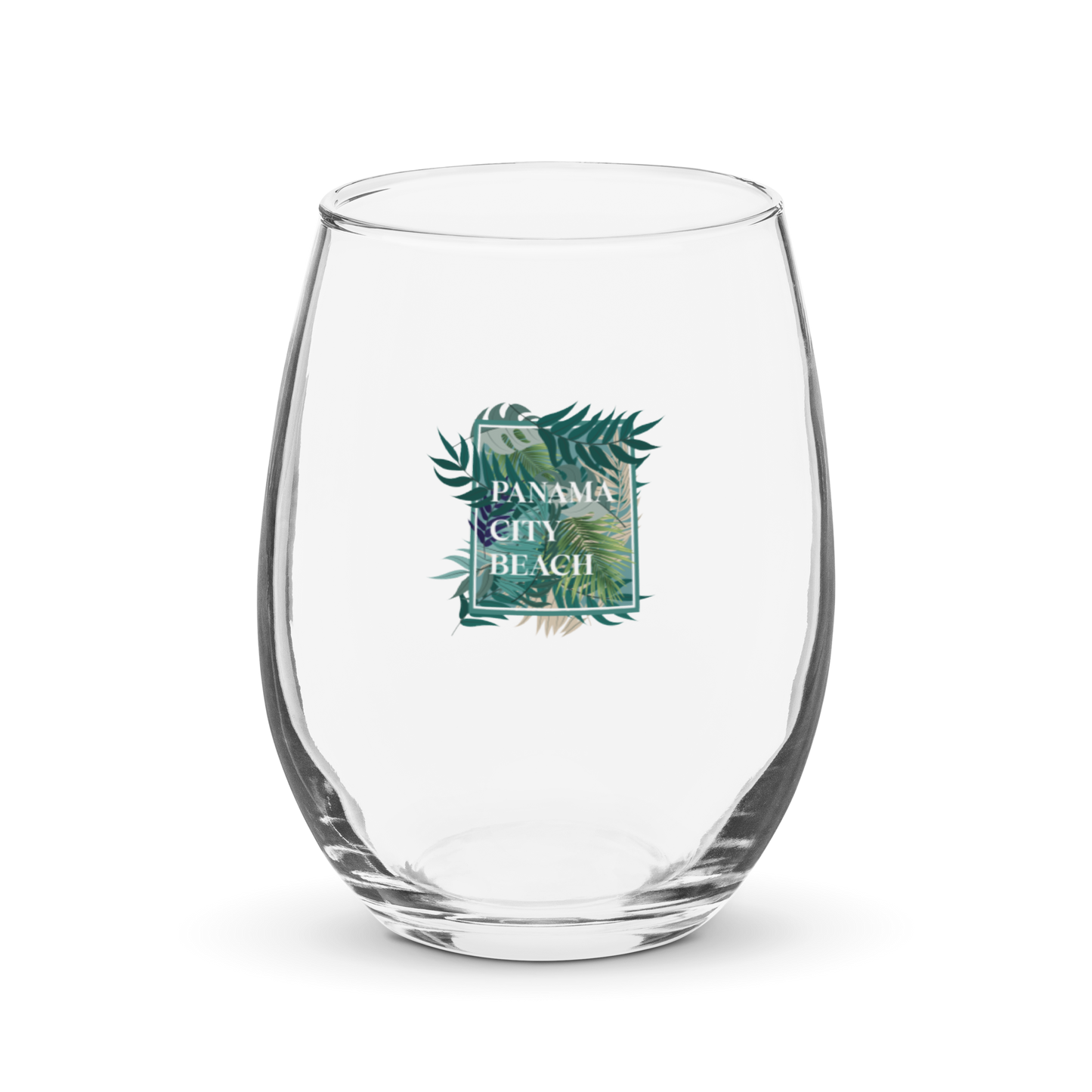 Tropical Canopy: Panama City Beach Wine Glass