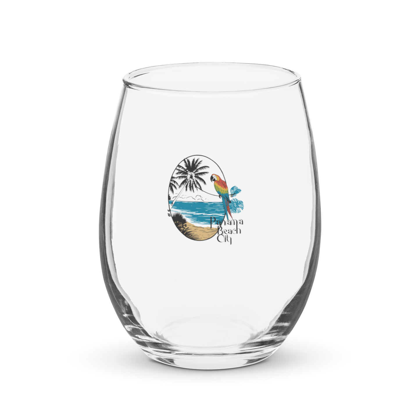 Parrot Perch: Panama City Beach Wine Glass