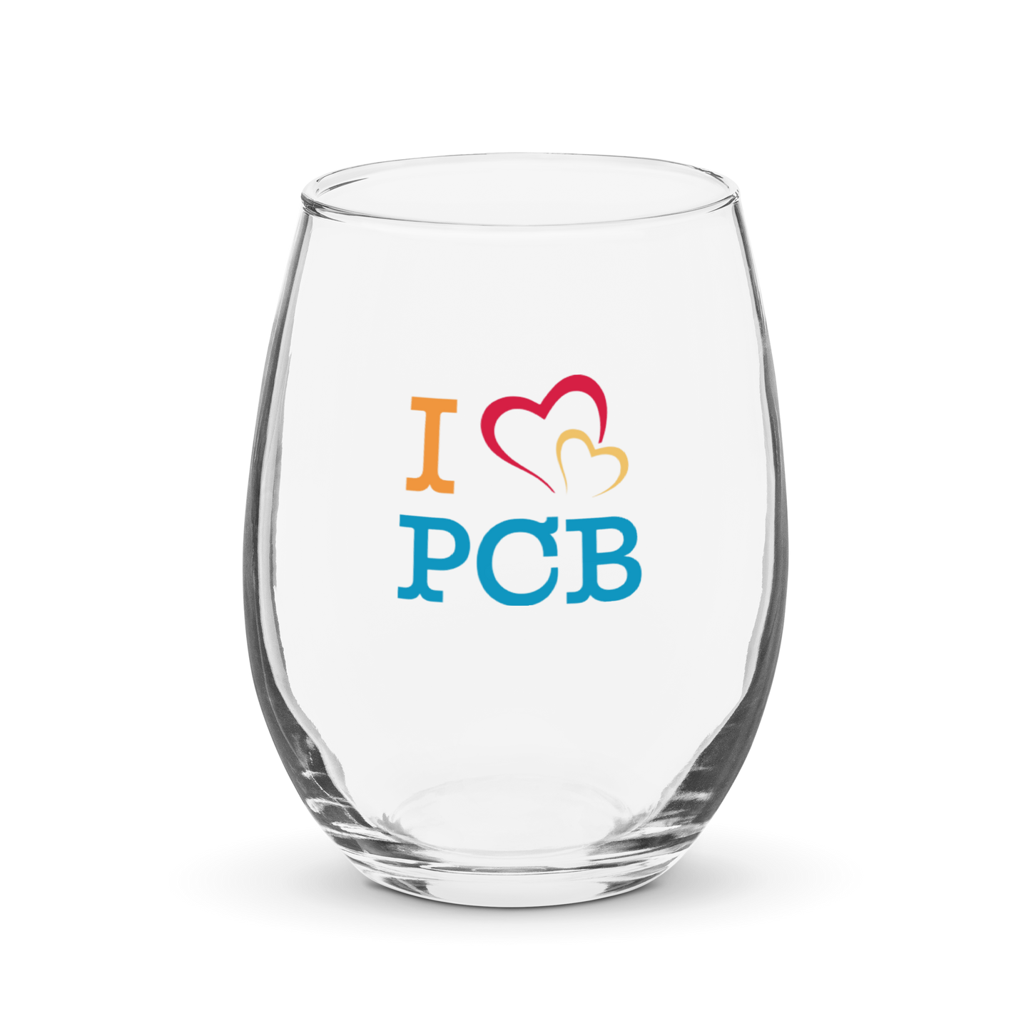 I Love PCB Stemless Wine Glass