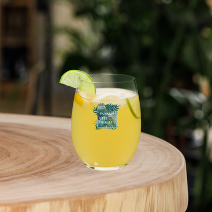 Tropical Canopy: Panama City Beach Wine Glass