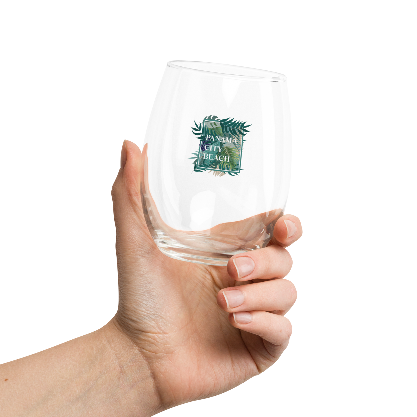 Tropical Canopy: Panama City Beach Wine Glass