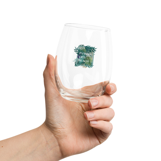 Tropical Canopy: Panama City Beach Wine Glass
