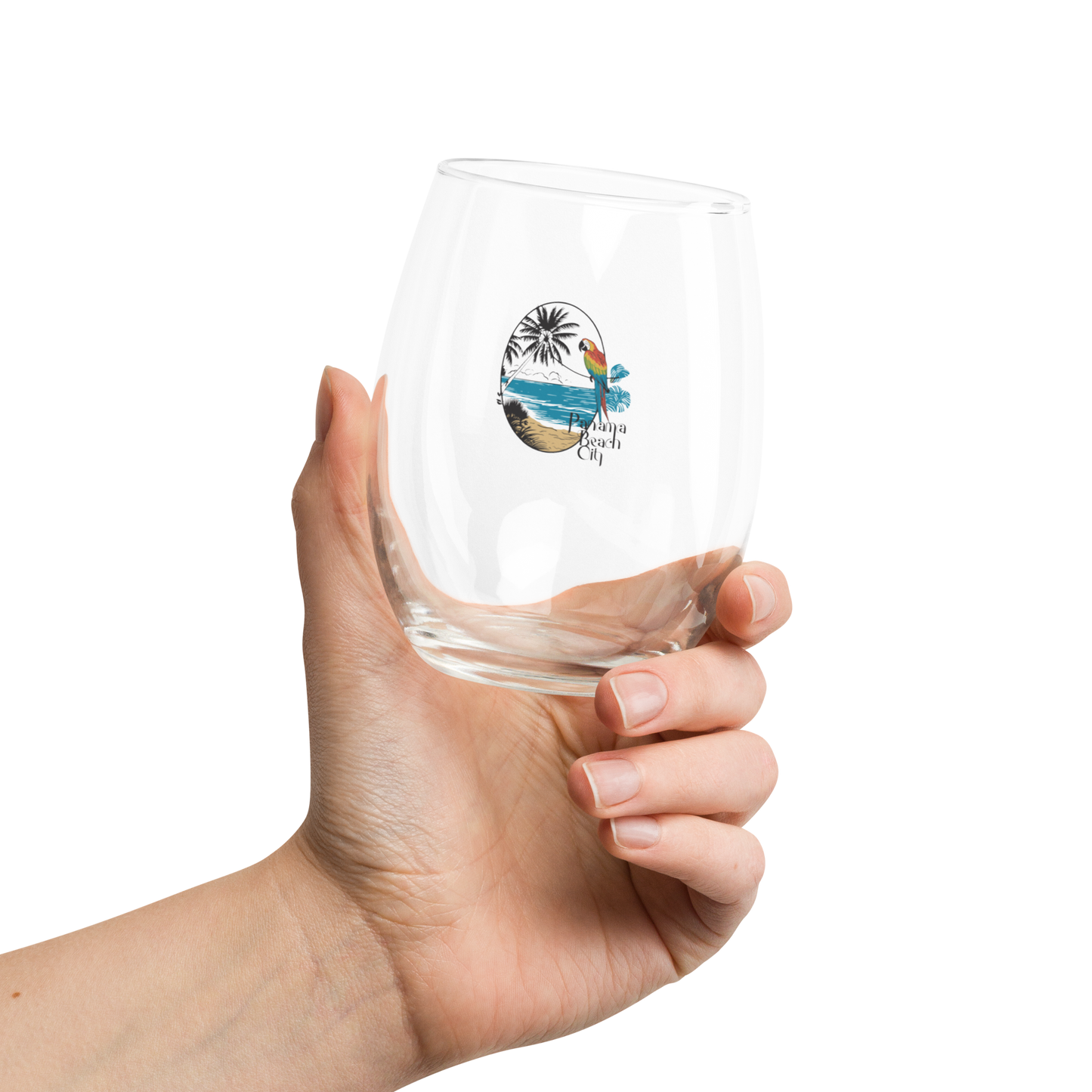Parrot Perch: Panama City Beach Wine Glass
