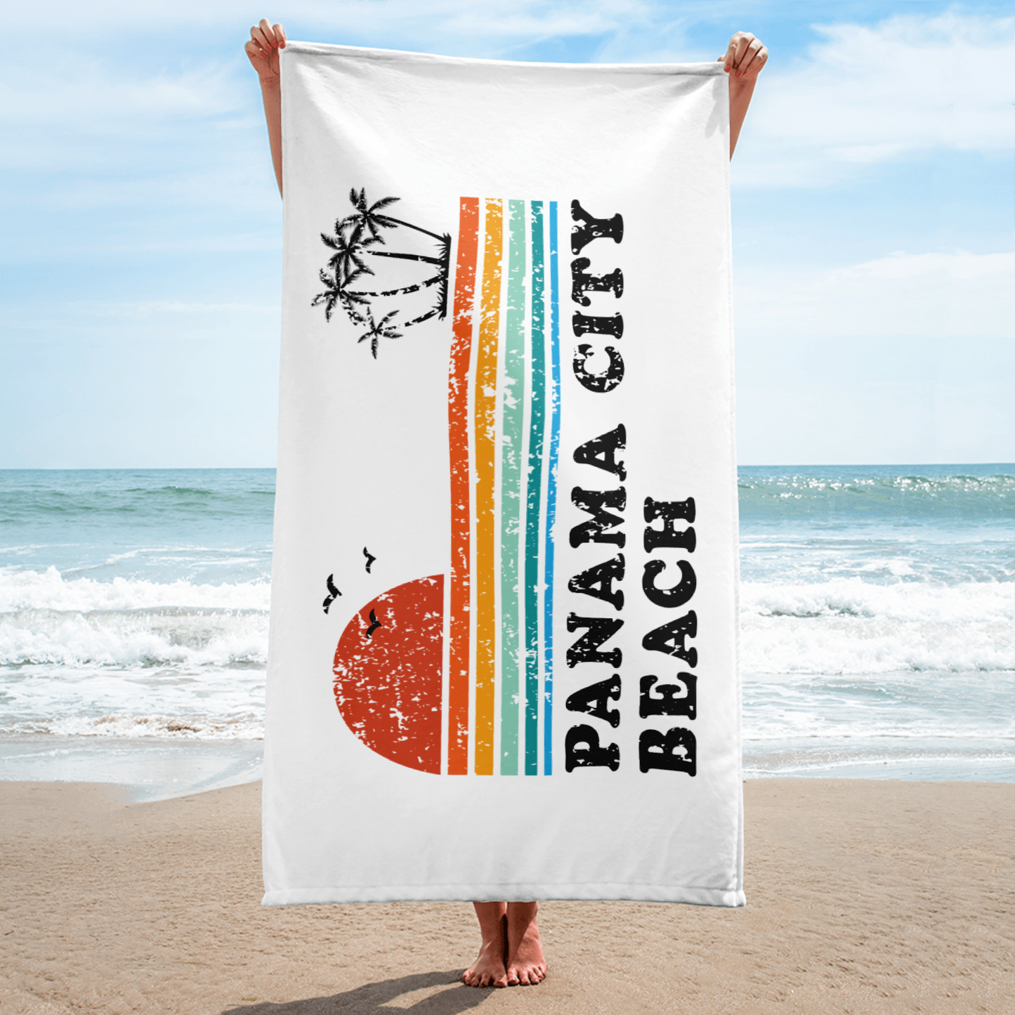 Sunset Streaks: Panama City Beach Towel