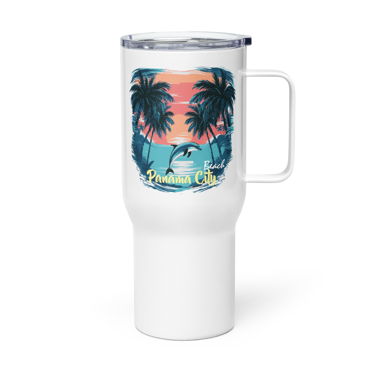 Sunset Splash: Panama City Beach Travel Mug