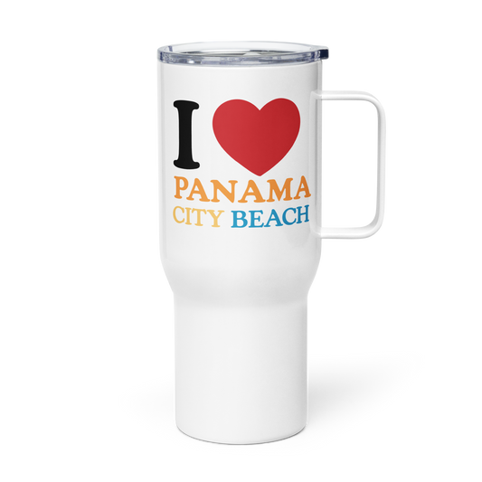 I Love PCB Travel Mug with a Handle