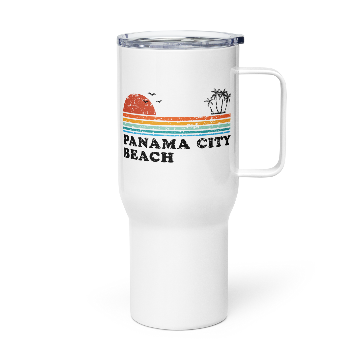 Sunset Streaks: Panama City Beach Mug with Handle