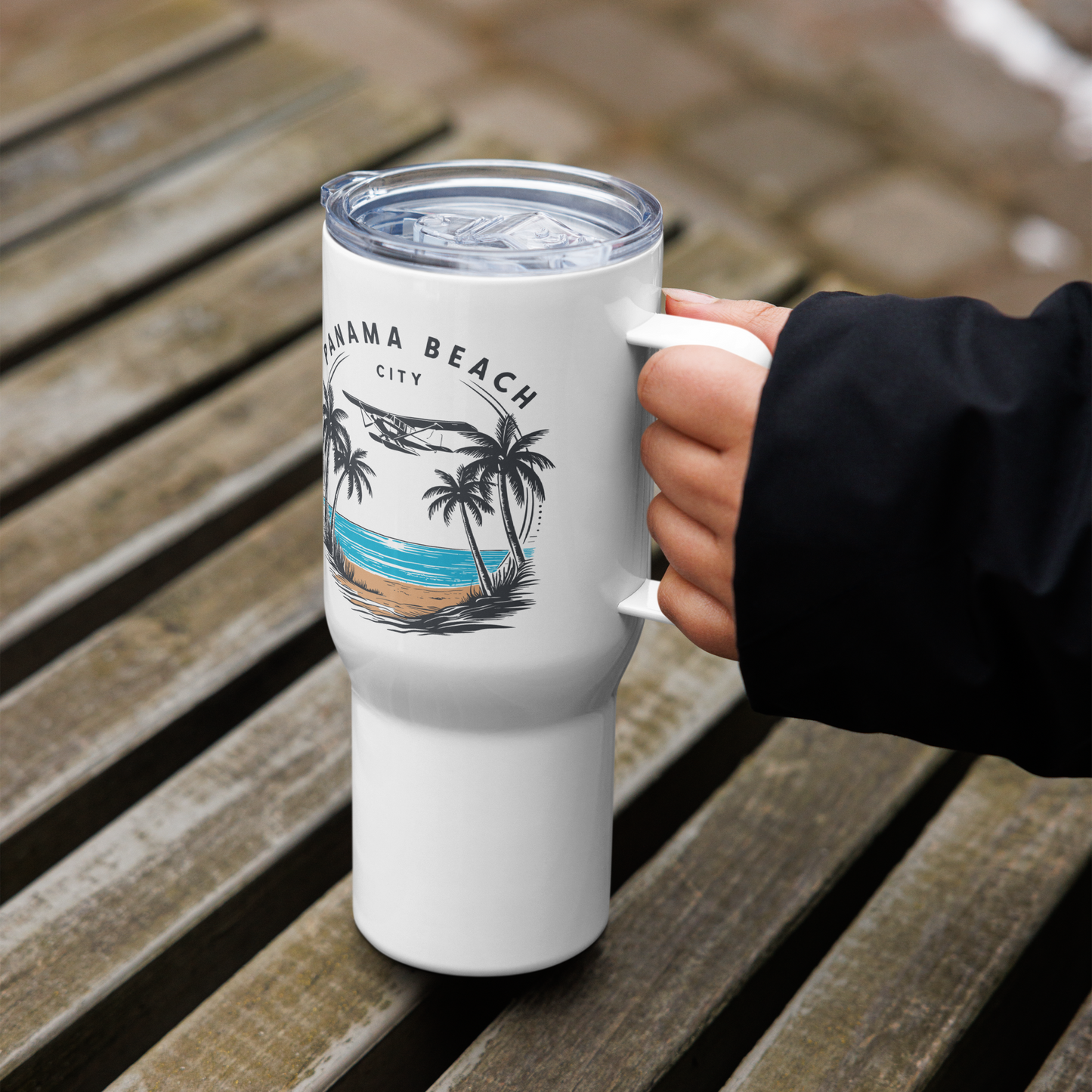 Skyline to Shoreline: Panama City Beach Travel Mug