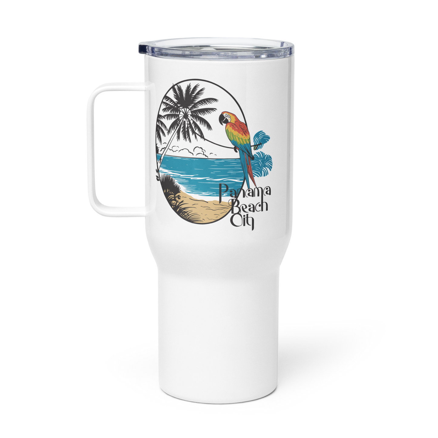 Parrot Perch: Panama City Beach Travel Mug