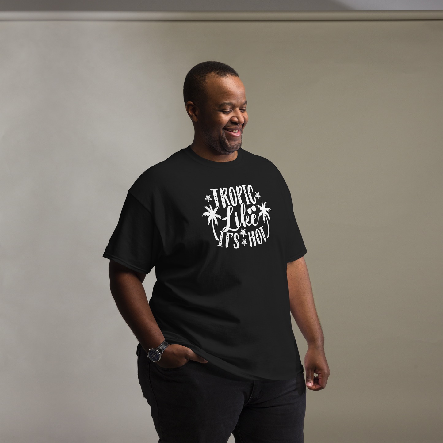 Tropic Lilee Tee (Black)