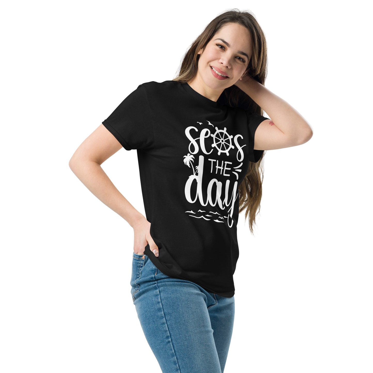 Seas The Day Tees ( Black )