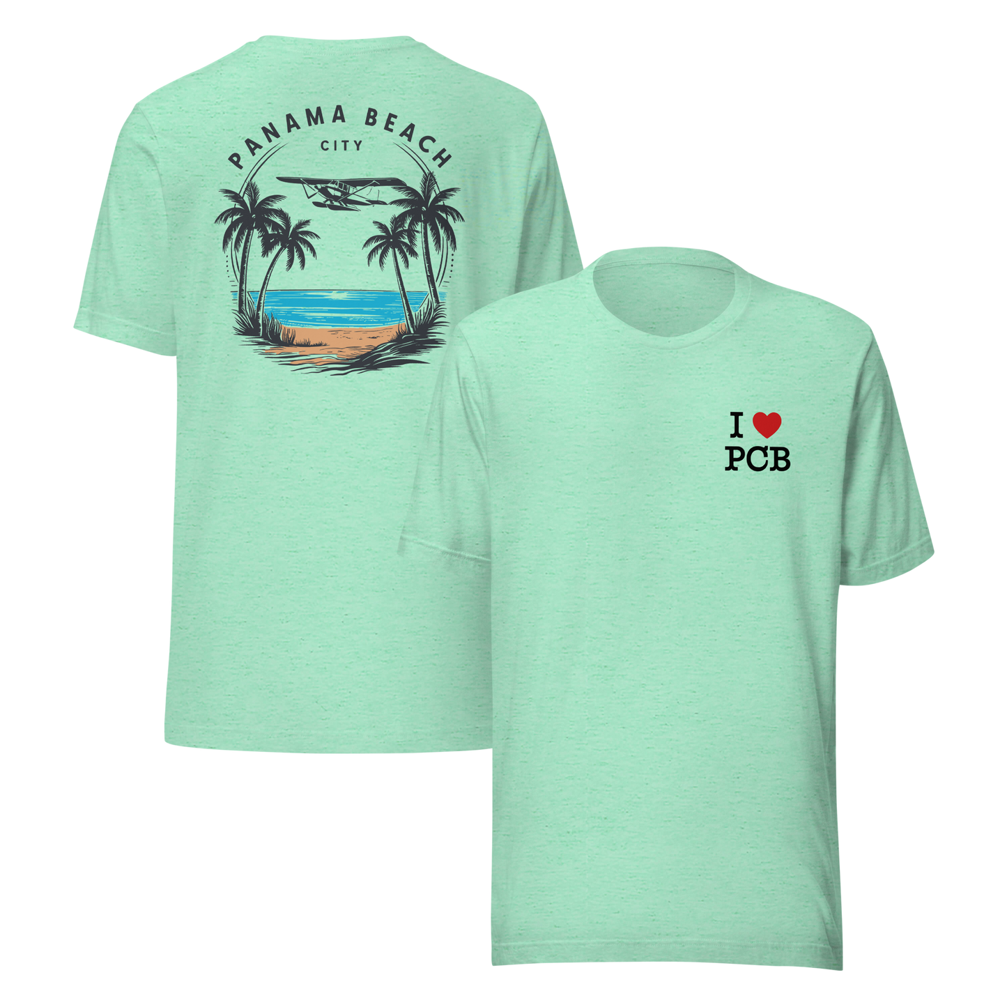 Skyline to Shoreline: I Love PCB Unisex Tee