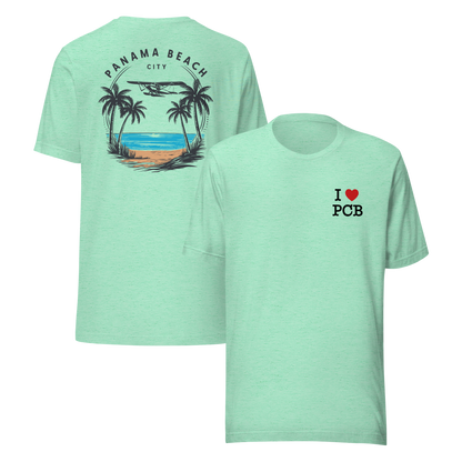 Skyline to Shoreline: I Love PCB Unisex Tee
